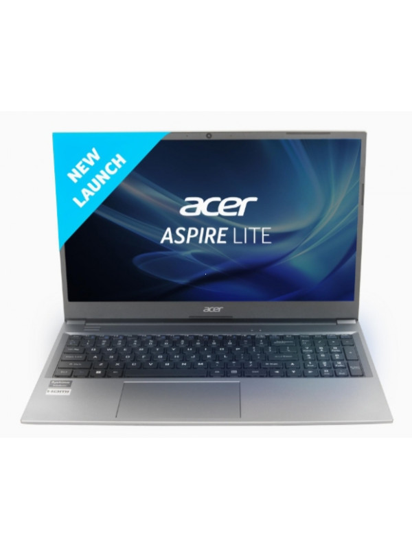 Laptops: Acer Aspire Lite 12th Gen Intel Core i3-1215U Premium Metal Laptop (8GB RAM/512GB SSD/Windows 11 Home) AL15-52, 39.62cm (15.6") Full HD Display, Metal Body, Steel Gray, 1.59 Kg
